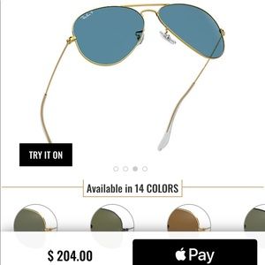 Classic Ray Ban aviators